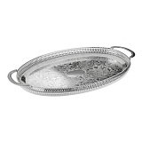 Поднос овальный с ручками Queen Anne 44x25см