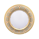 Блюдо круглое Falkenporzellan Arabesque Seladon Gold 32 см