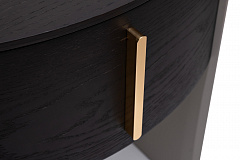 Тумбочка с ящиком темный шпон GARDA DECOR