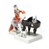Фигурка Meissen 7,5 см Клоун - пианист, ПШтранг КЛОУНЫ