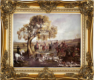 Картина "Охота" 41*51см + багет №14