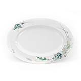 Блюдо овальное Meissen 35 см Игра волн, рельеф, дикая флора