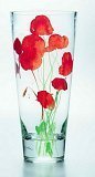 Ваза стеклянная Маки 40см MOHN