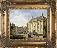 Картина "Королевская Картинная Галлерея в Гааге" 20*25см + багет №14